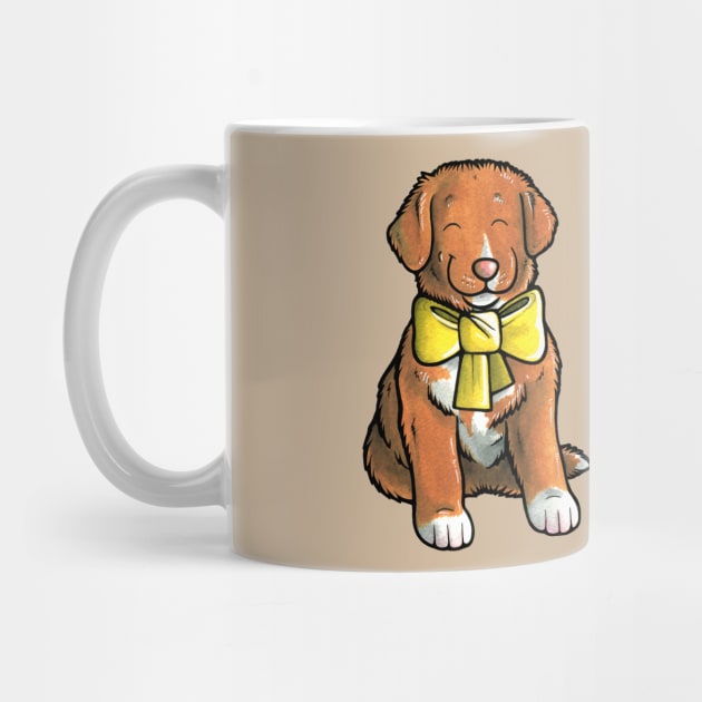 Nova Scotia Duck Tolling Retriever puppy by animalartbyjess